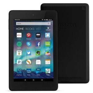Amazon Fire HD 6 Tablet in Black with Charger and Box